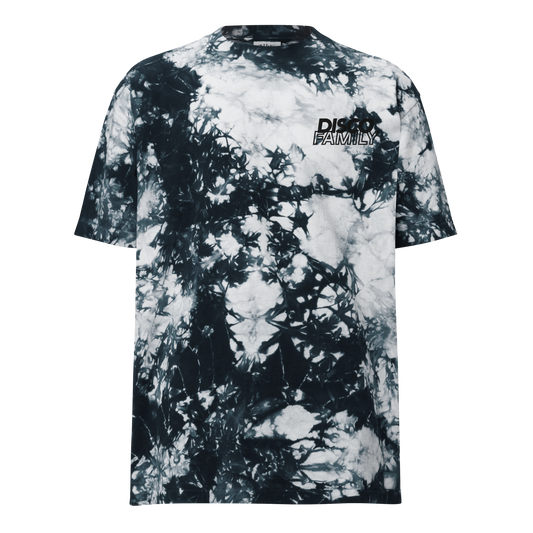 »Sylvester« – Oversized Tie-Dye T-Shirt | Black Embroidery